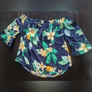 Blue Floral Old Navy Shirt